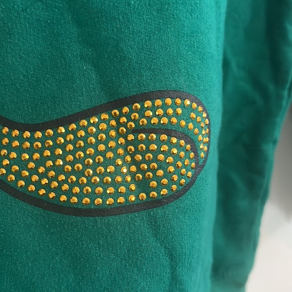 Looney Tunes Tweety Bird Rhinestone Sweatshirt Bling XL Green Character - Picture 6 of 6